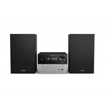Philips TAM3205M2 koduaudiosüsteem Koduaudio mikrosüsteem 20 W Must, Hõbedane