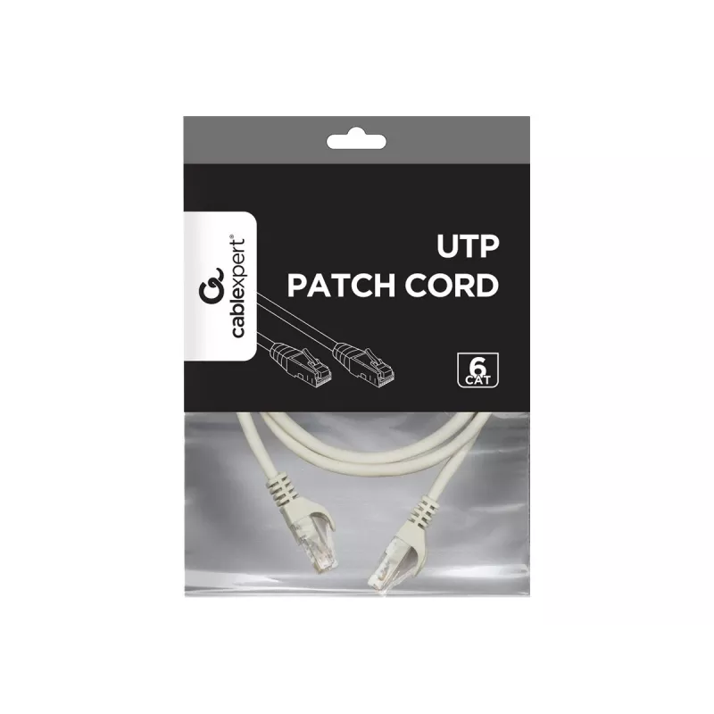 Võrgukaabel Gembird Cat6 RJ-45 - RJ-45 1 m, U/UTP, 24 AWG, hall
