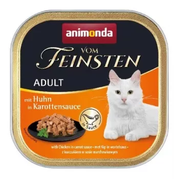 Märg kassitoit animonda ANIMONDA Vom Feinsten Kana porgandikastmes, 100 g, kandik, täiskasvanud kassid, gluteeni- ja sojavaba