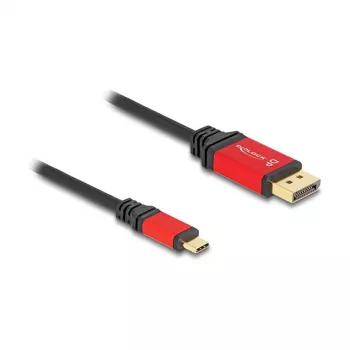 DeLOCK USB USB-C DisplayPort-kaabel 8K 30Hz HDR 1m punane