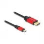 DeLOCK USB USB-C DisplayPort-kaabel 8K 30Hz HDR 1m punane