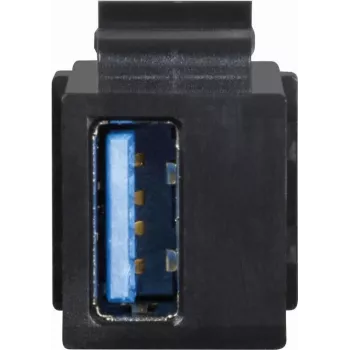Keystone'i modulaarpistik USB-A 3.0 pistikupesa USB-A 3.0 pistikupesale, LogiLink® [NK0015B] (NK0015B)