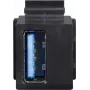 Keystone'i modulaarpistik USB-A 3.0 pistikupesa USB-A 3.0 pistikupesale, LogiLink® [NK0015B] (NK0015B)
