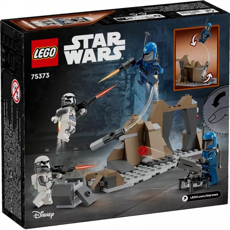 Ehitusmänguasi LEGO Star Wars Ambush on Mandalore Battle Pack 75373 — 4 minifiguuri, 109 osa, vanus 6+