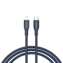 USB-C – Lightning kaabel CANYON CLNM60 60W MFi 1 m silikoon sinine