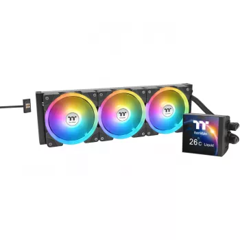 AIO vedelikjahutusega CPU jahuti THERMALTAKE MAGFloe 360 Ultra — 360 mm radiaator, RGB ventilaatorid