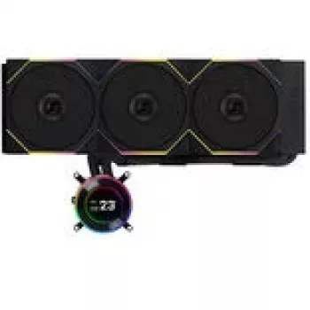 Kõik-ühes vedelikjahuti Lian Li GA II Hydroshift II LCD-C 360TL 12 cm Must