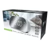 Kellraadio Muse M-170CMR — digitaalne kellraadio, 1,2-tolline LED-ekraan, FM, vahelduvvool 230 V, AAA varutoide, peegel/valge