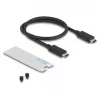 SSD-korpus DELOCK 42025 1 × M.2 jaoks (PCIe, USB4 Gen4, USB-C) Hall, alumiinium