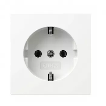 Schuko pistikupesa Gira 418870 süvistatav, puhas valge
