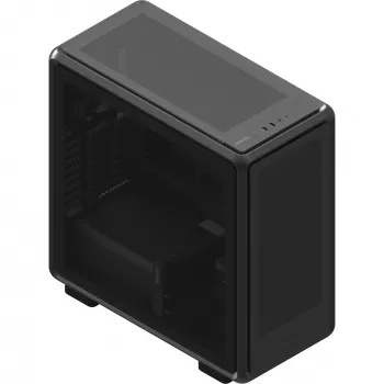 PC Midi Torn Cooler Master MasterFrame 600 Mesh — Must, toetab ATX/EATX, 2x200 mm esiventilaatorit, ees/küljel ventilaatoritugi, 2x3,5 tolli + 3x2,5 tolli sahtlid