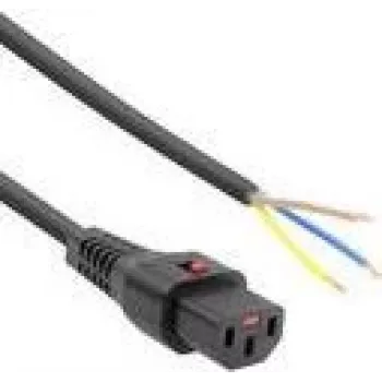ACT toitejuhe C13 IEC-lukk avatud ots must 4 m PC1026 230V 10A