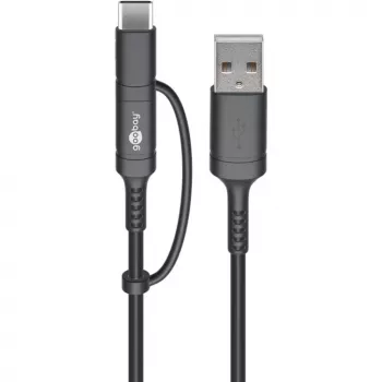 USB-kaabel Goobay 71892 Must