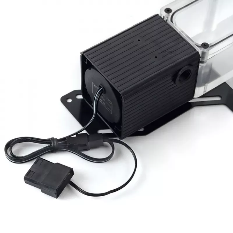 BitsPower Tiny Tank SC6 200 Pump PWM läbipaistev – kompaktne pumba-reservuaari komplekt vesijahutuse jaoks
