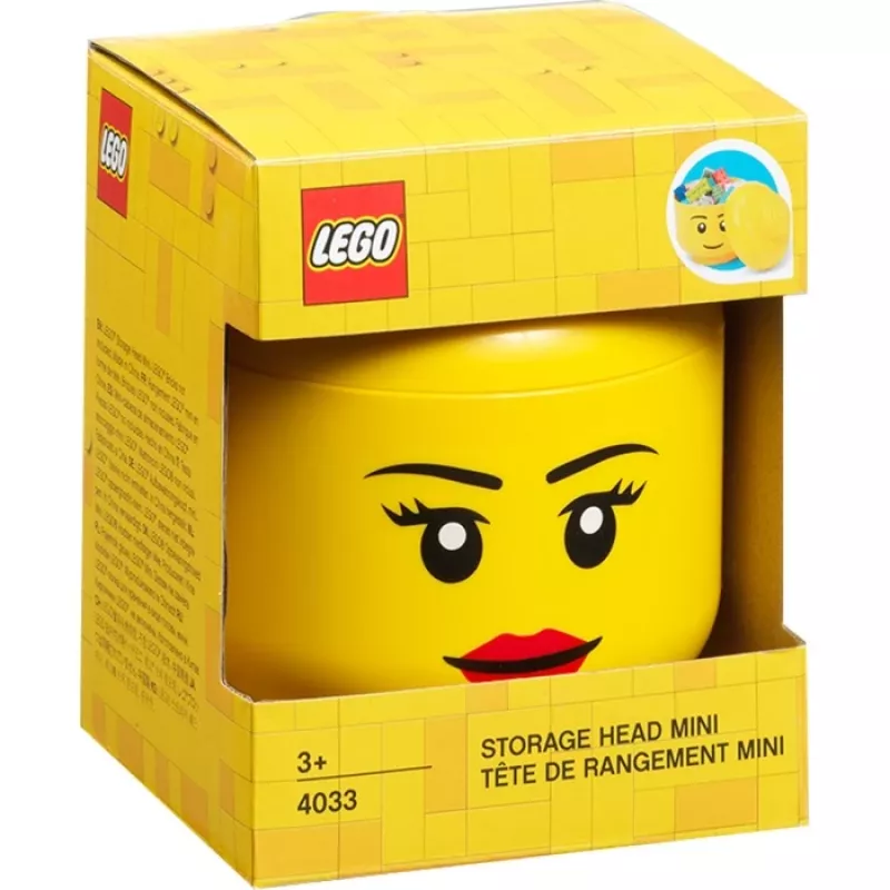 Storage Head Mini, room copenhagen — LEGO-ühilduv hoiukonteiner 40331725, Copenhagen Girl kujundus
