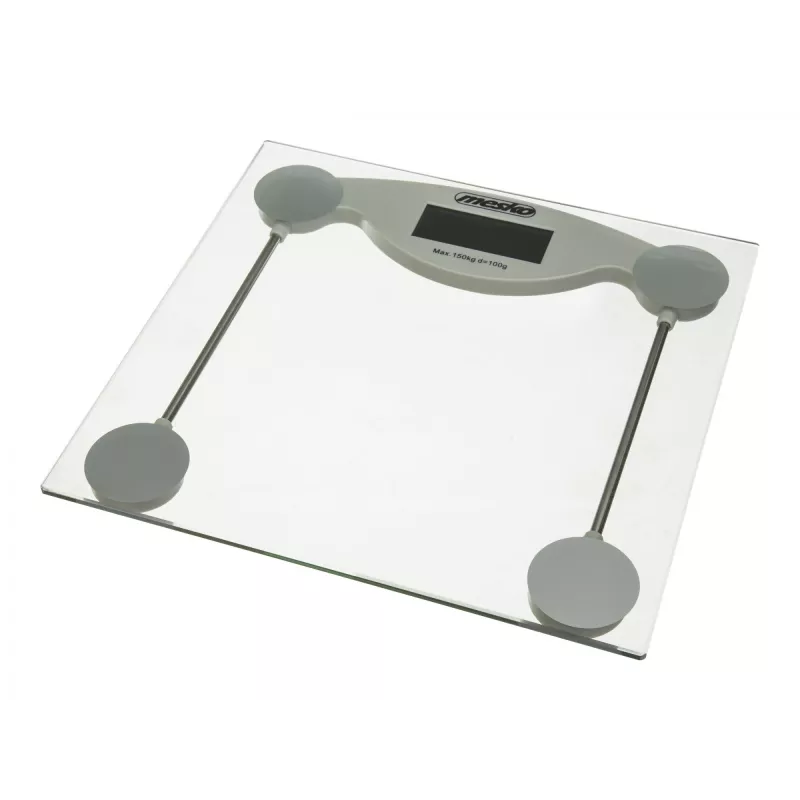 Elektrooniline isiklik kaal Mesko MS 8137 — 150 kg kandevõime, 100 g täpsus, valge/läbipaistev