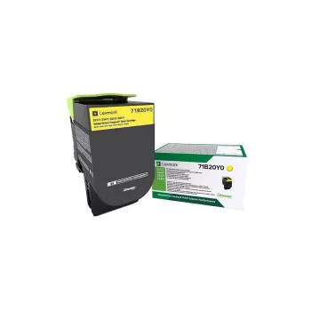 Toonerikassett Lexmark 71B20Y0 2300 lehekülge Kollane