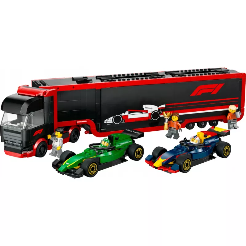 LEGO CITY 60445 F1 - Veok koos RB20 ja AMR24 F1 autodega
