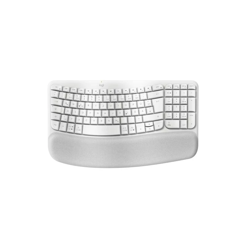 Logitech Wave Keys klaviatuur kontorisse RF-juhtmevaba Bluetooth QWERTZ saksa valge