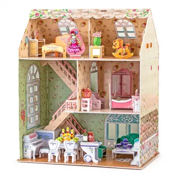 Nukumaja mudelikomplekt CubicFun P645H — 3D paber/papp kokkupanek, Dreamy
