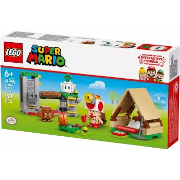 Ehitusmänguasi LEGO Captain Toad's Camp komplekt 72040 interaktiivsete Super Mario funktsioonidega