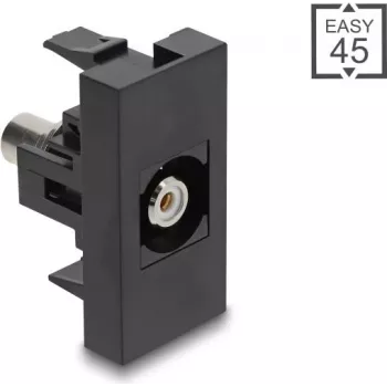DELOCK heliadapter Cinch (RCA) pesa Cinch (RCA) pesasse, 45° nurk, valge, mudel 90958