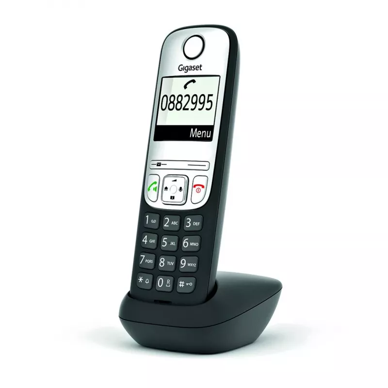 Gigaset A690HX Analoog/DECT telefon Kõne tuvastus Must, Hõbedane