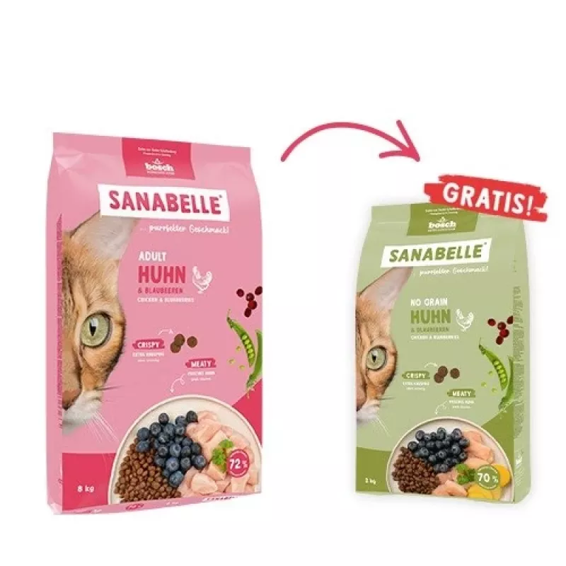 BOSCH Sanabelle Adult Chicken & Blueberries - kuiv kassitoit - 2kg