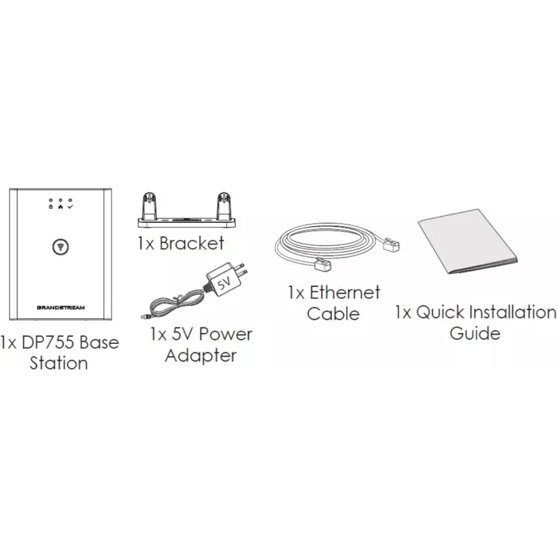 DECT-baasjaam Grandstream DP755 must
