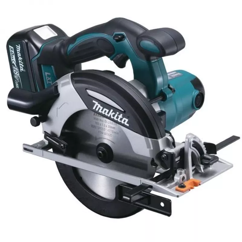 Makita DHS630RTJ kaasaskantav ketassaag 16,5 cm must, sinine, hall 3100 RPM