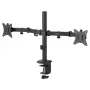 Monitor desk mount SAVIO UM-03 Must, dual monitor clamp, VESA 100x100, supports 17 inch–32 inch, height/tilt/swivel/pivot