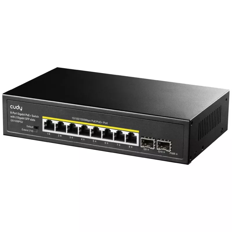 Mittehallitav kommutaator Cudy GS1008PS2 Gigabit Ethernet 8 porti PoE