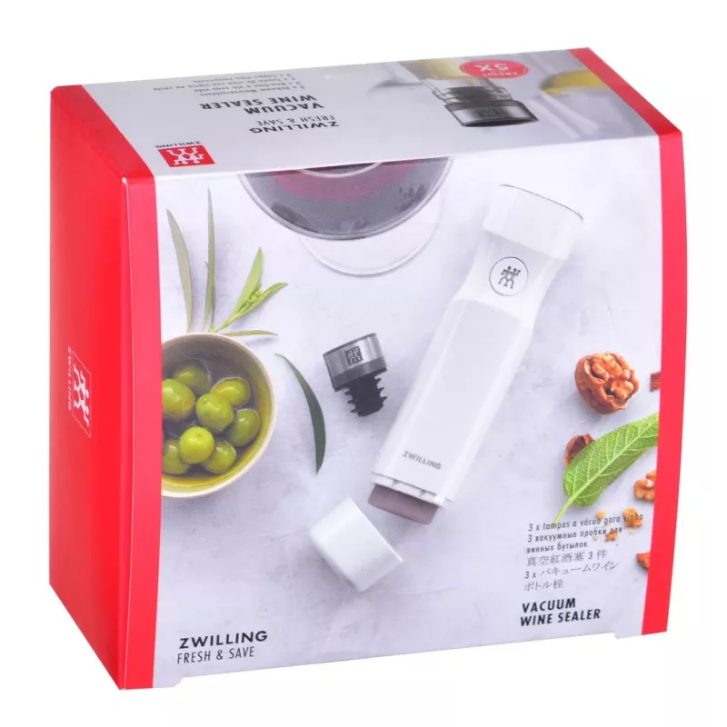 Veinipump ZWILLING FRESH & SAVE – pumba pea vaakumkorkidele, hall, Ø 3 cm, kõrgus 40 mm, komplekti kogus 3