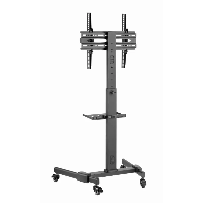 TV-alus GEMBIRD TVS-55T-01 32–55-tollistele teleritele, teras, kõrgusreguleeritav VESA 100x100–400x400, kallutus, rattad, max koormus 35 kg