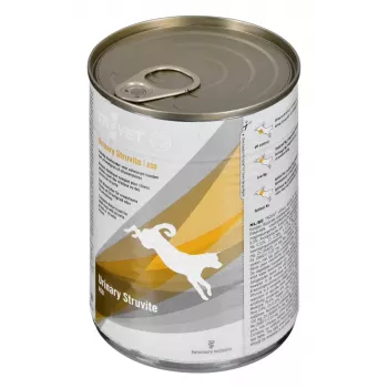 Veterinaardieet TROVET Urinary Struvite 400 g — konserveeritud koeratoit kana ja sealihaga vanematele täiskasvanud koertele