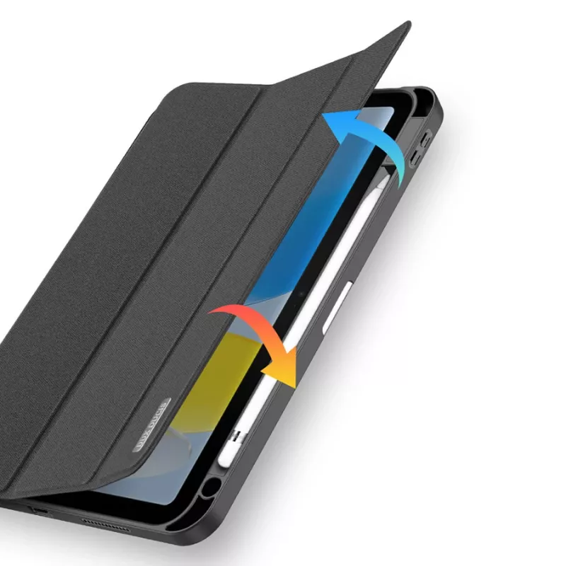 Tahvelarvuti ümbris dux ducis DUX DUCIS DOMO kokkupandav pliiatsihoidikuga iPad 10 (2022) must