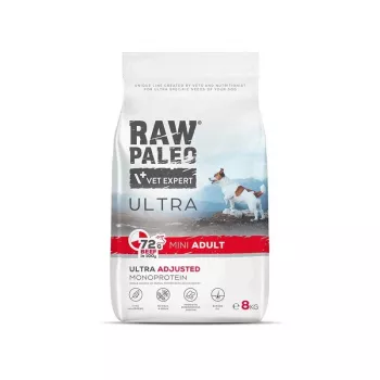 VET EXPERT RAW PALEO Ultra Mini Adult Beef - kuiv koeratoit - 8 kg