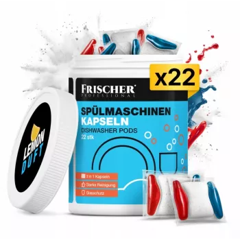 Frischer 3-in-1 nõudepesumasina kapslid, 22 tk