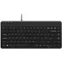 Perixx PERIBOARD-409 P, DE, Mini PS/2-klaviatuur, 2 jaoturit, must (PERIBOARD-409 P)