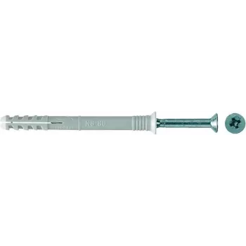 Naelankur Fischer N 8x60/20 S — metallist naelankur, 8x60/20 mm, roostevaba, 100 tk