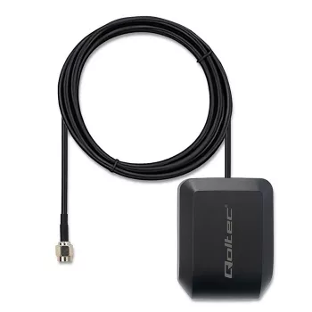 GPS/GLONASS-antenn QOLTEC mudel 57055 magnetalusega, 28 dB võimendus