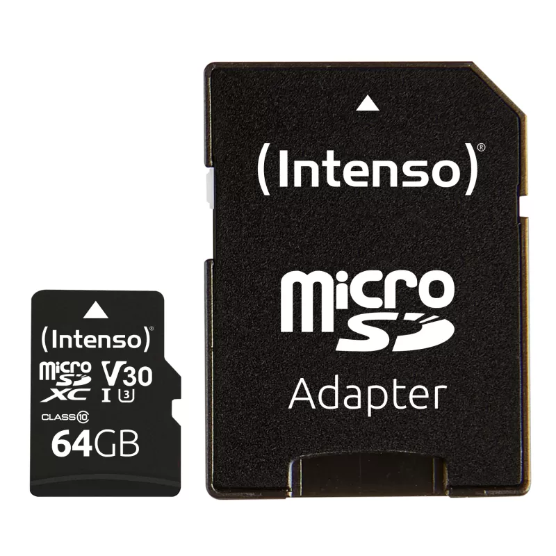 Mälukaart Intenso 64GB MicroSDXC UHS-I Class 10 3433490