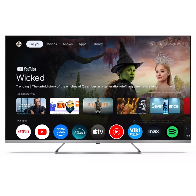 Sharp 4K QLED MiniLED TV | 50JP7265E | 50 | Smart TV | Google TV | UHD | Hõbedane