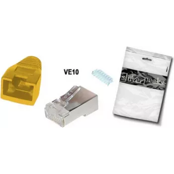 Juhtmepistik RJ-45 ShiverPeaks BS72057-Y-10 kollane