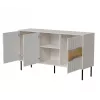 Kummut Cama Meble INSERTO 3D 143,5×40×80 cm — kašmiirviimistlus LED-ga