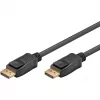 Kaabel DisplayPort 1.4 Pistmik > DisplayPort Pistmik (must, 2 meetrit, 8K)