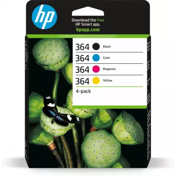 HP 364 4-pakk Must/Cyan/Magenta/Kollane originaal tindikassetid