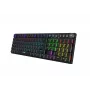 Klaviatuur IBOX AURORA K-6 — täissuuruses QWERTY, RF juhtmevaba + Bluetooth, RGB taustvalgustus, mehaanilised madala profiiliga klahvid, must