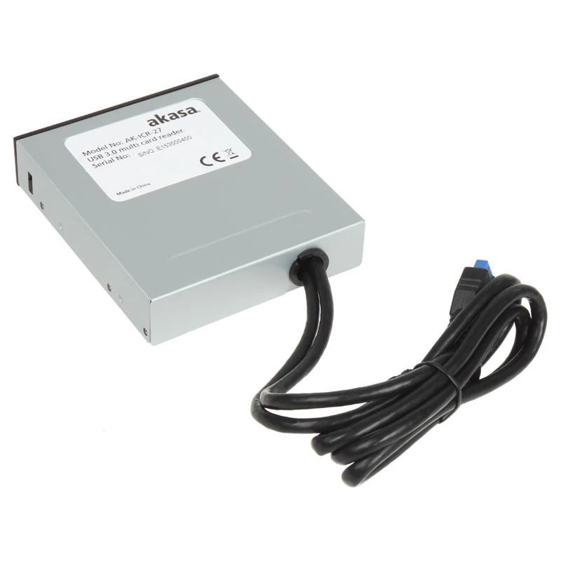 Akasa AK-ICR-27 kaardilugeja USB 3.2 Gen 1 (3.1 Gen 1) Sisemine Must, Hall