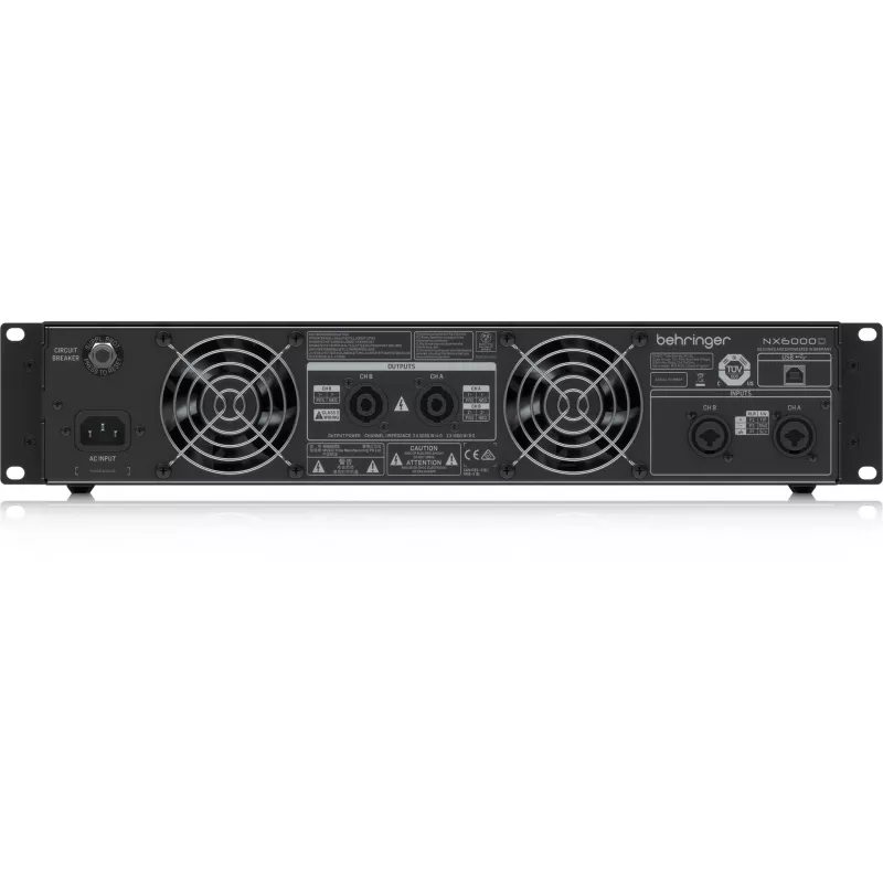 Behringer NX6000D helivõimendi 2.0 kanaliga Kodune Must